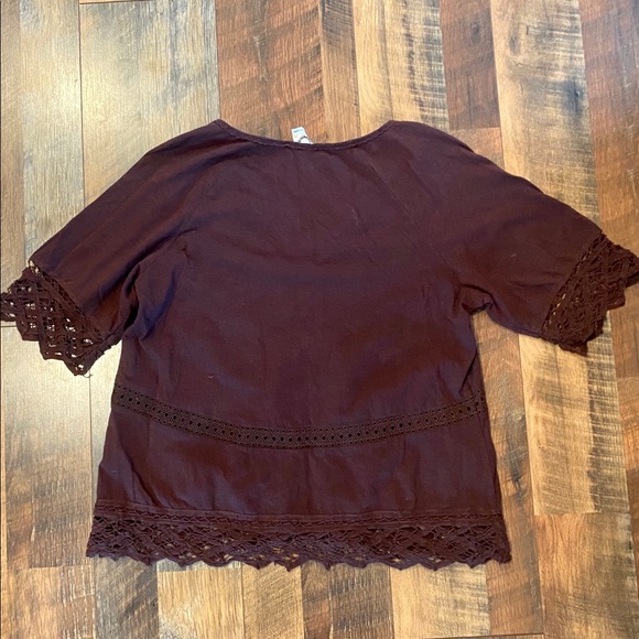 ANTHROPOLOGIE Akemi Kin Lace Trim Peasant Blouse - Picture 6 of 8